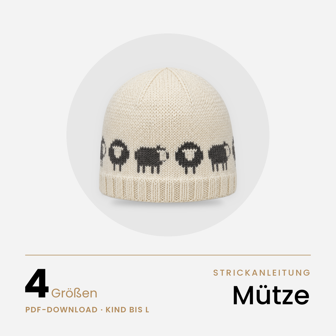 Strickanleitung „Mäh-Mütze" (PDF-Download)