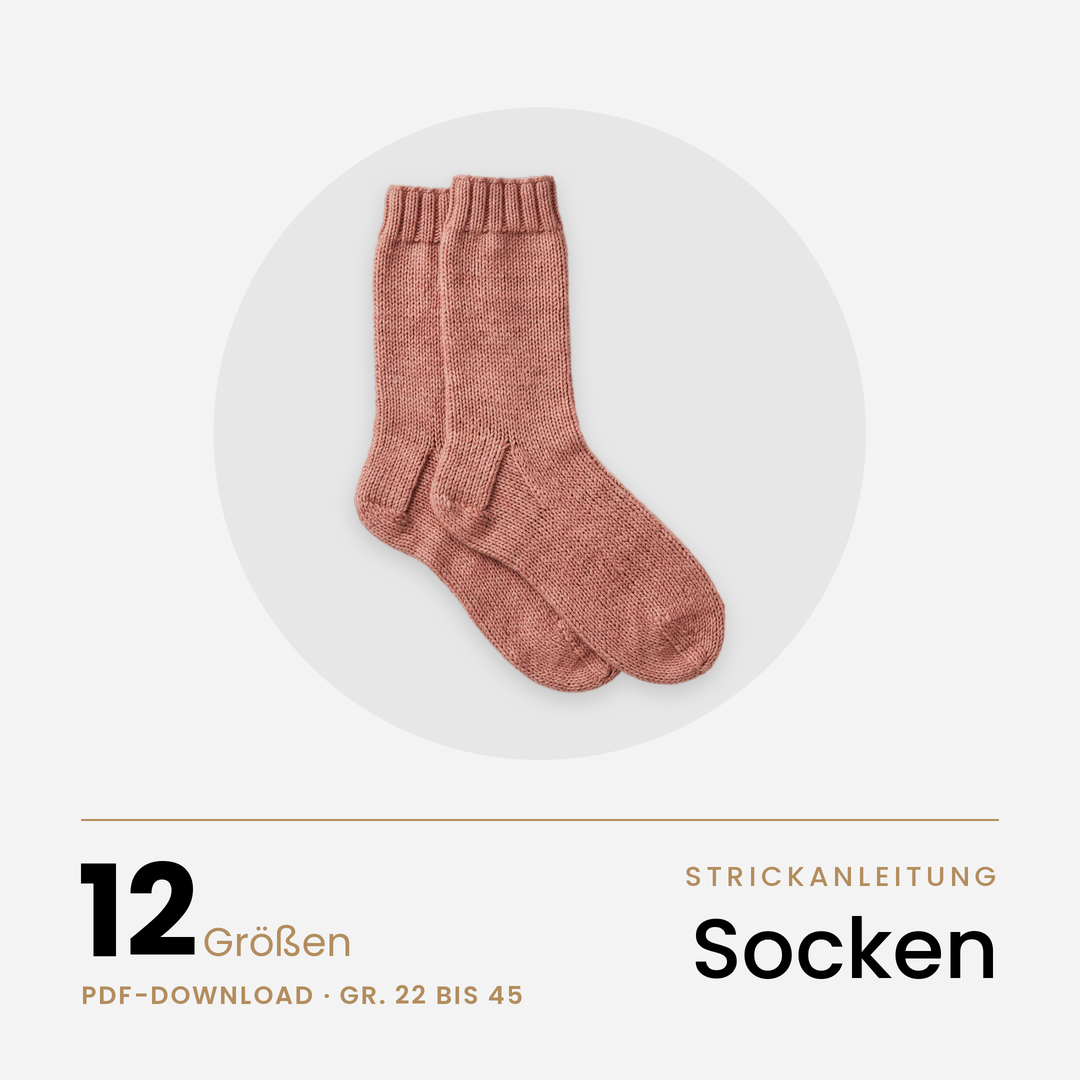 Strickanleitung Socken mit Herzchenferse (PDF-Download)
