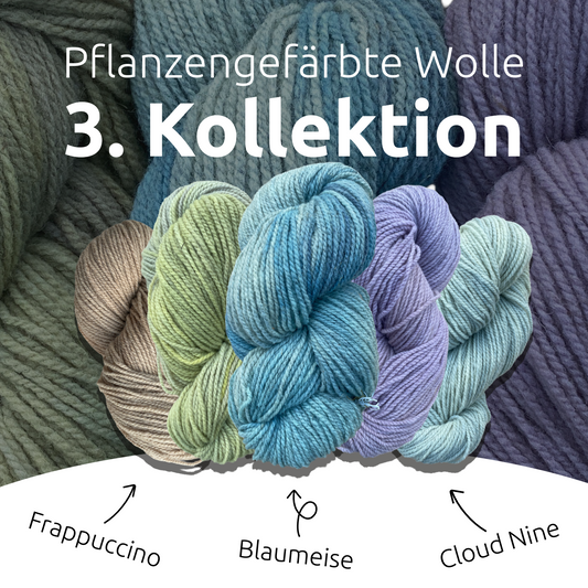 Bunte Regionale Merinowolle (pflanzengefärbt) 3. Kollektion