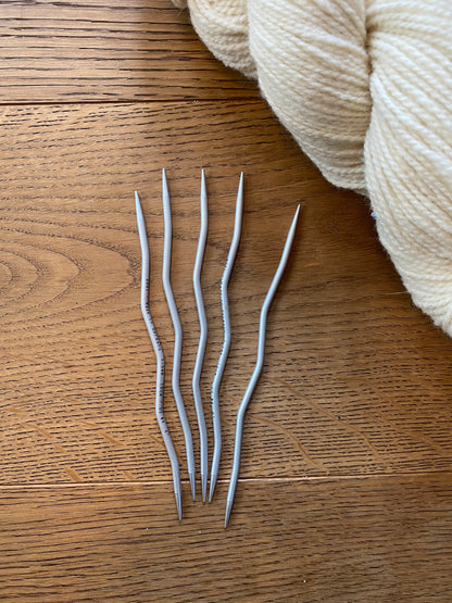 Neu: Addi Crazy Snake Stricknadeln - Nadelspiel (15cm)