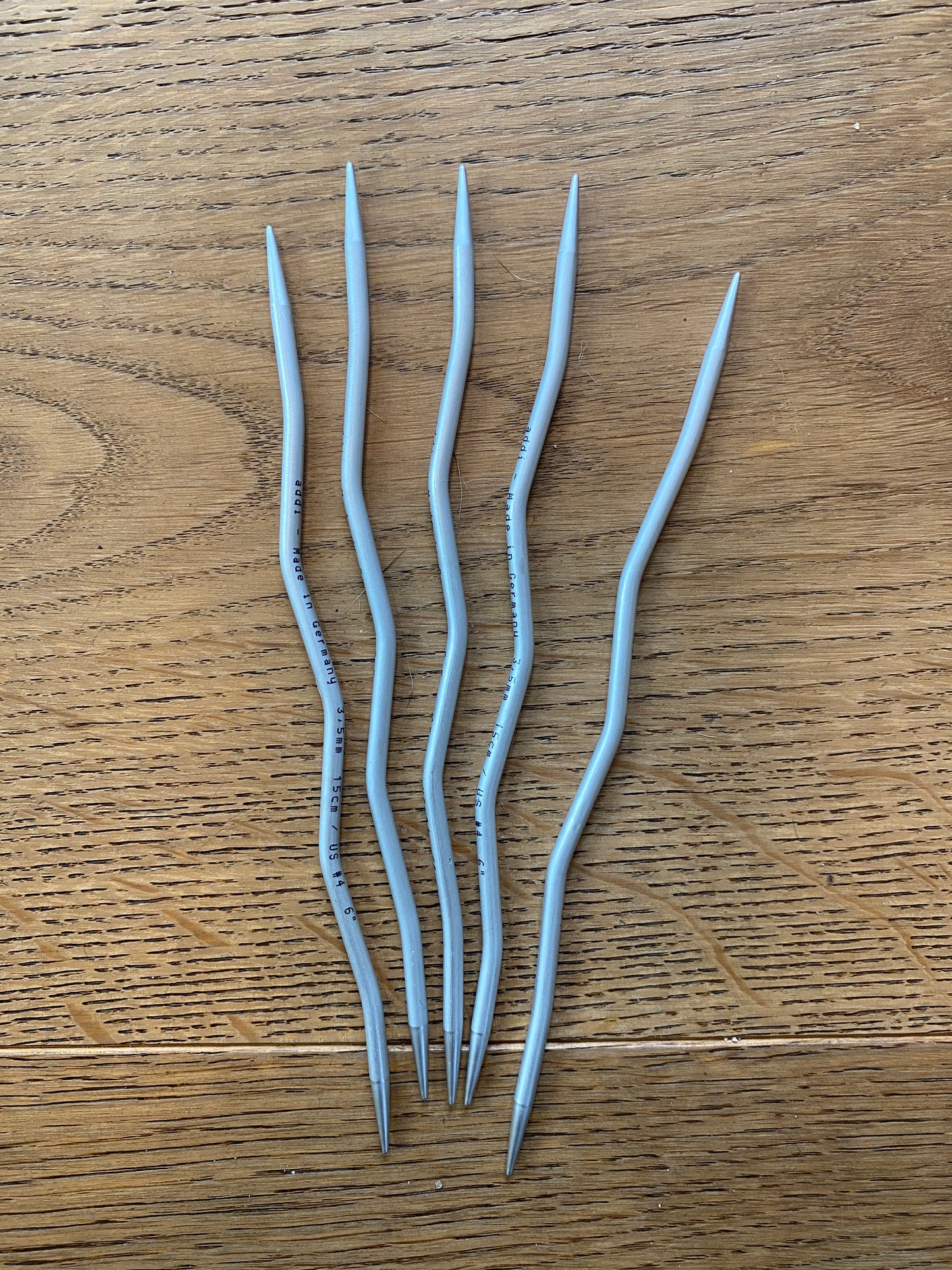 Neu: Addi Crazy Snake Stricknadeln - Nadelspiel (15cm)