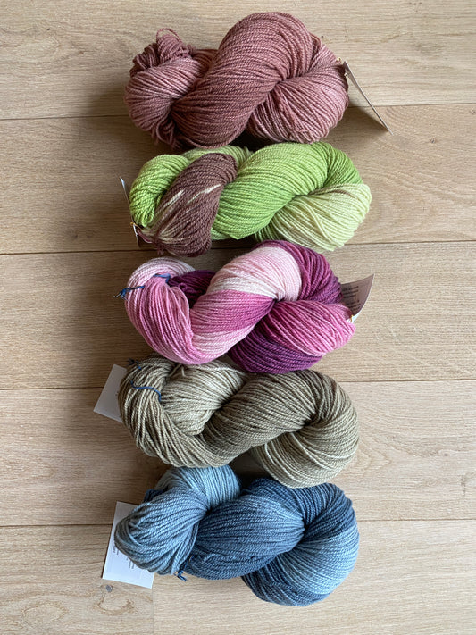 Bunte regionale Sockenwolle - 300m/100g