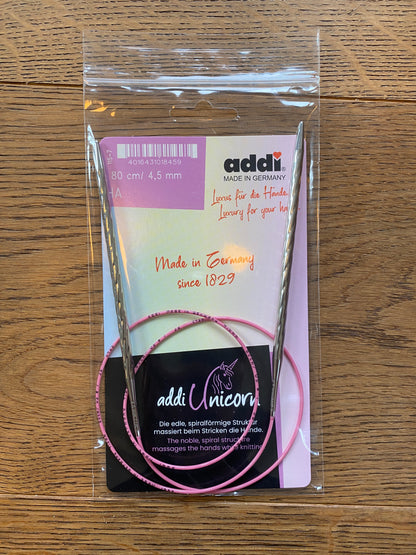 Addi Unicorn Rundstricknadel - 80 cm